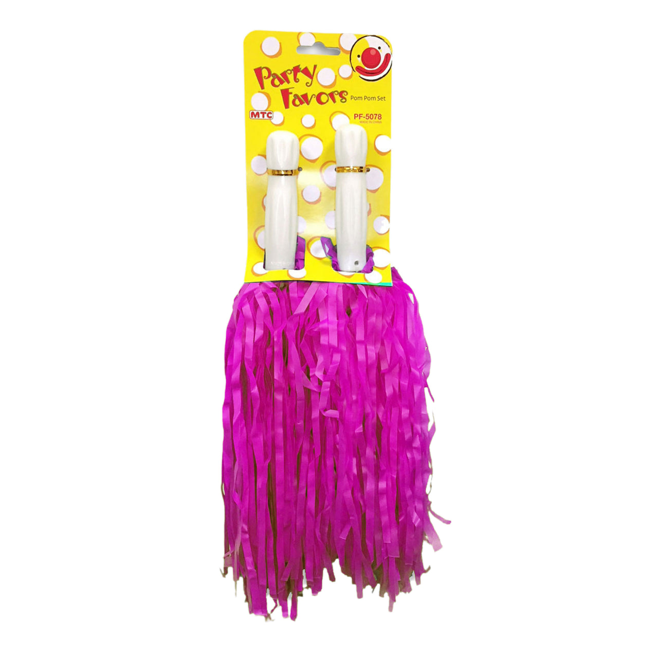 2 Pcs. 8" Pom Pom Set  - Magenta (24 Packs)