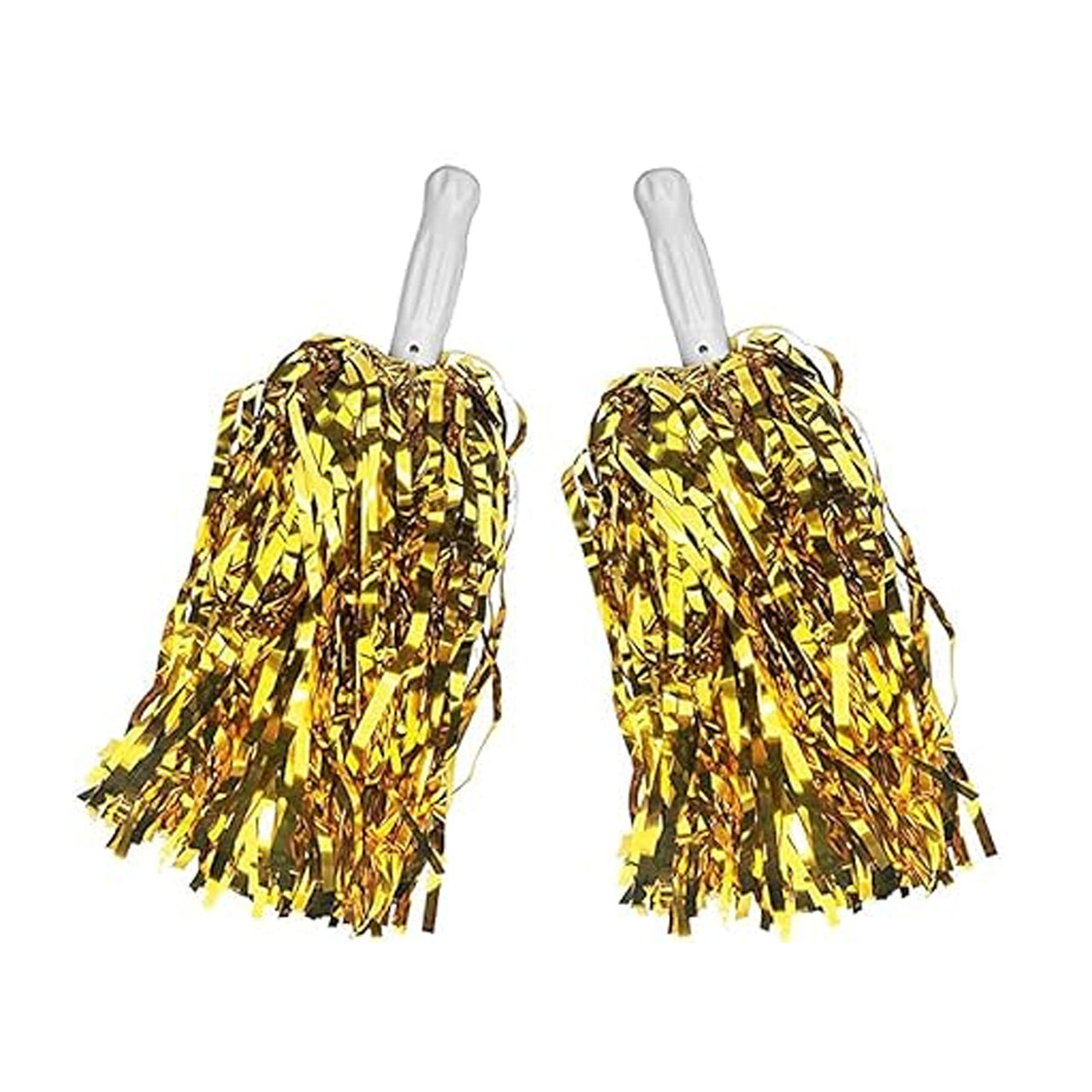 2 Pcs. 8" Metallic Pom Pom Set  - Gold (24 Packs)