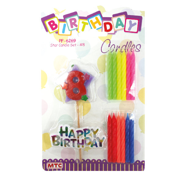 Star Candle Set - #8 (24 Packs)