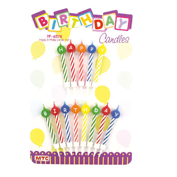 Happy Birthday Candle Set (24 Packs)