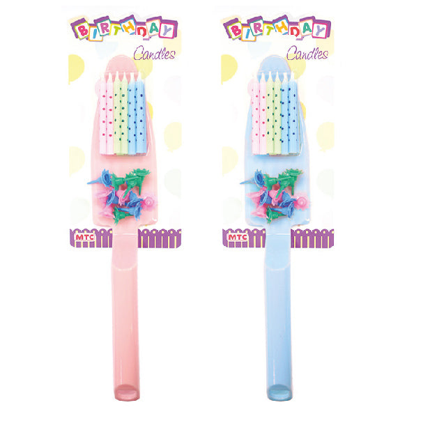 Birthday Candle Server Set - Assorted (24 Packs)