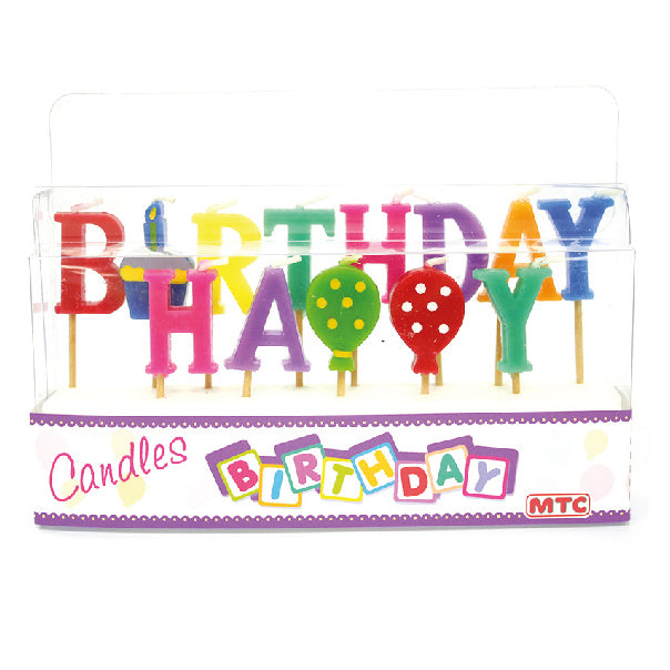 Happy Birthday Pick Candle (24 Packs)