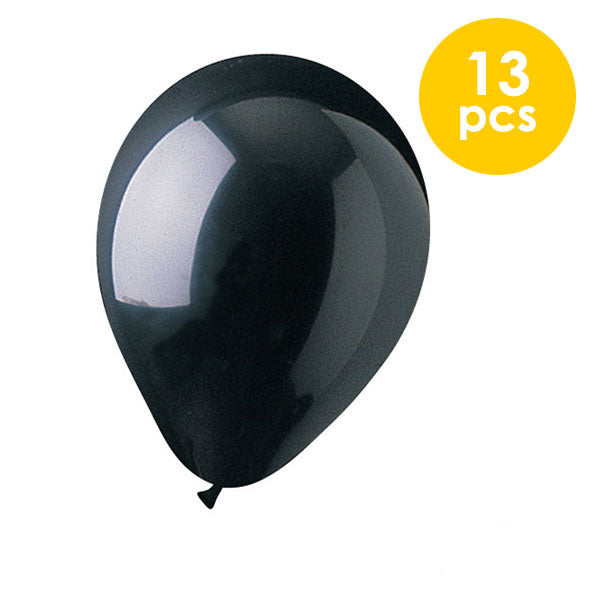 13 Pcs. 10" Balloons - Black (24 Packs)