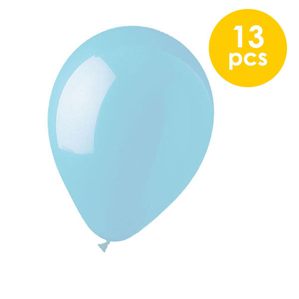 13 Pcs. 10"  Balloons - Light Blue (24 Packs)