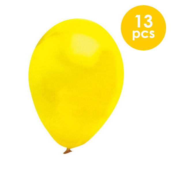 13 Pcs. 10"  Balloons - Yellow (24 Packs)