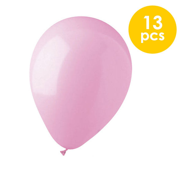 13 Pcs. 10" Balloons - Pink (24 Packs)