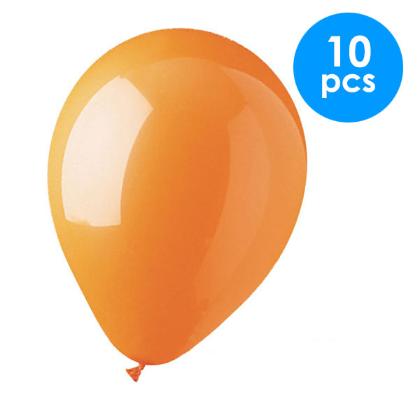 10 Pcs. 12" Balloons - Orange (24 Packs)