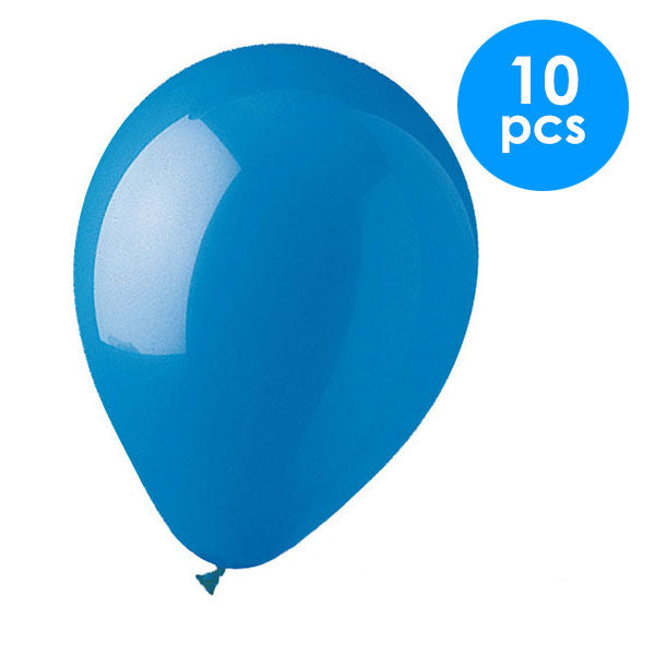 10 Pcs. 12" Balloons - Blue (24 Packs)