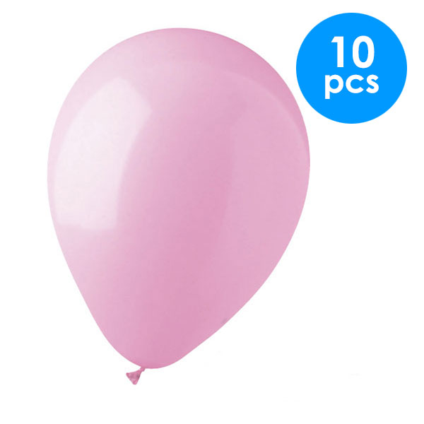 10 Pcs. 12" Balloons - Pink (24 Packs)