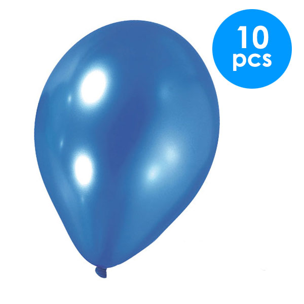 10 Pcs. 12" Pearlized Balloons - Blue (24 Packs)