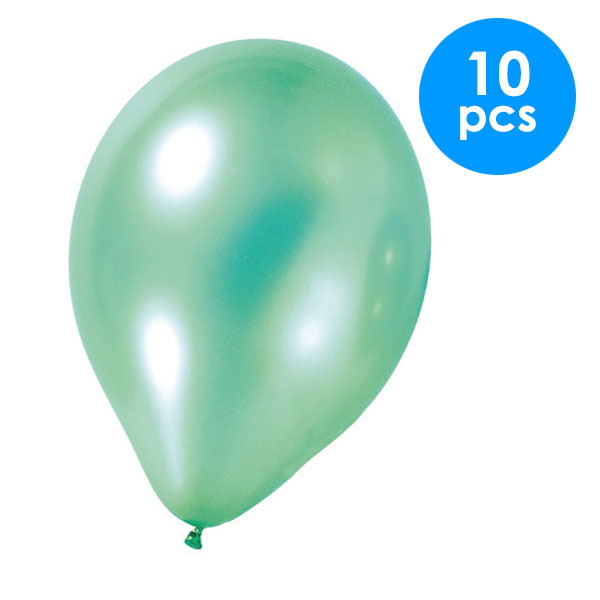 10 Pcs. 12" Pearlized Balloons - Green (24 Packs)