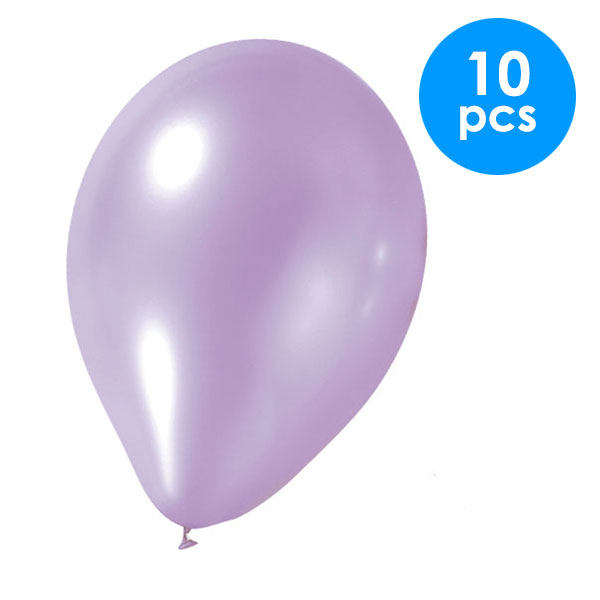 10 Pcs. 12" Pearlized Balloons - Lavender (24 Packs)
