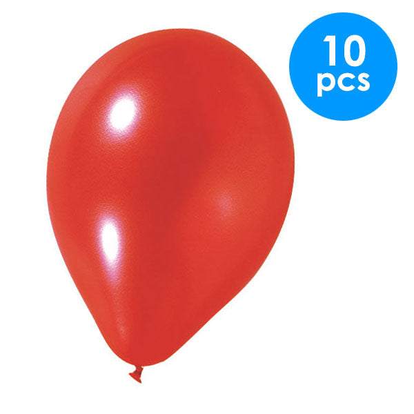 10 Pcs. 12" Pearlized Balloons - Red (24 Packs)