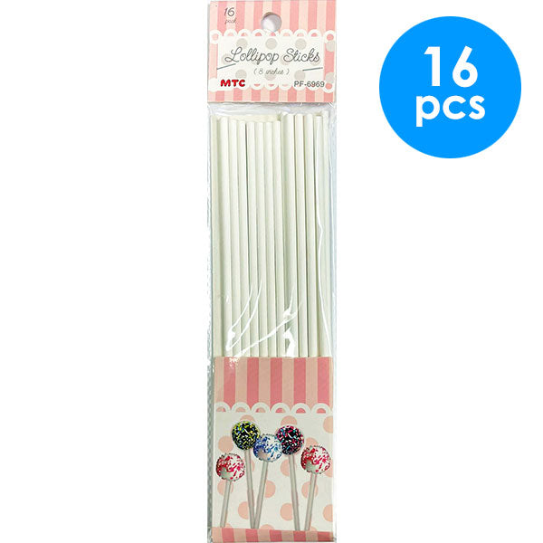 16 Pcs. 8" Lollipop Sticks (24 Packs)