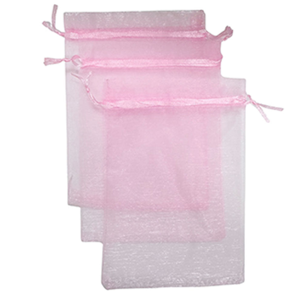 3 Pcs. 5x6.5" Pouches - Pink (24 Packs)