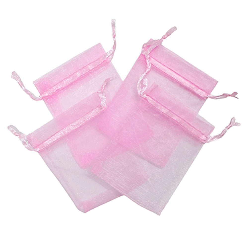 4 Pcs. 3x4" Pouches - Pink (24 Packs)