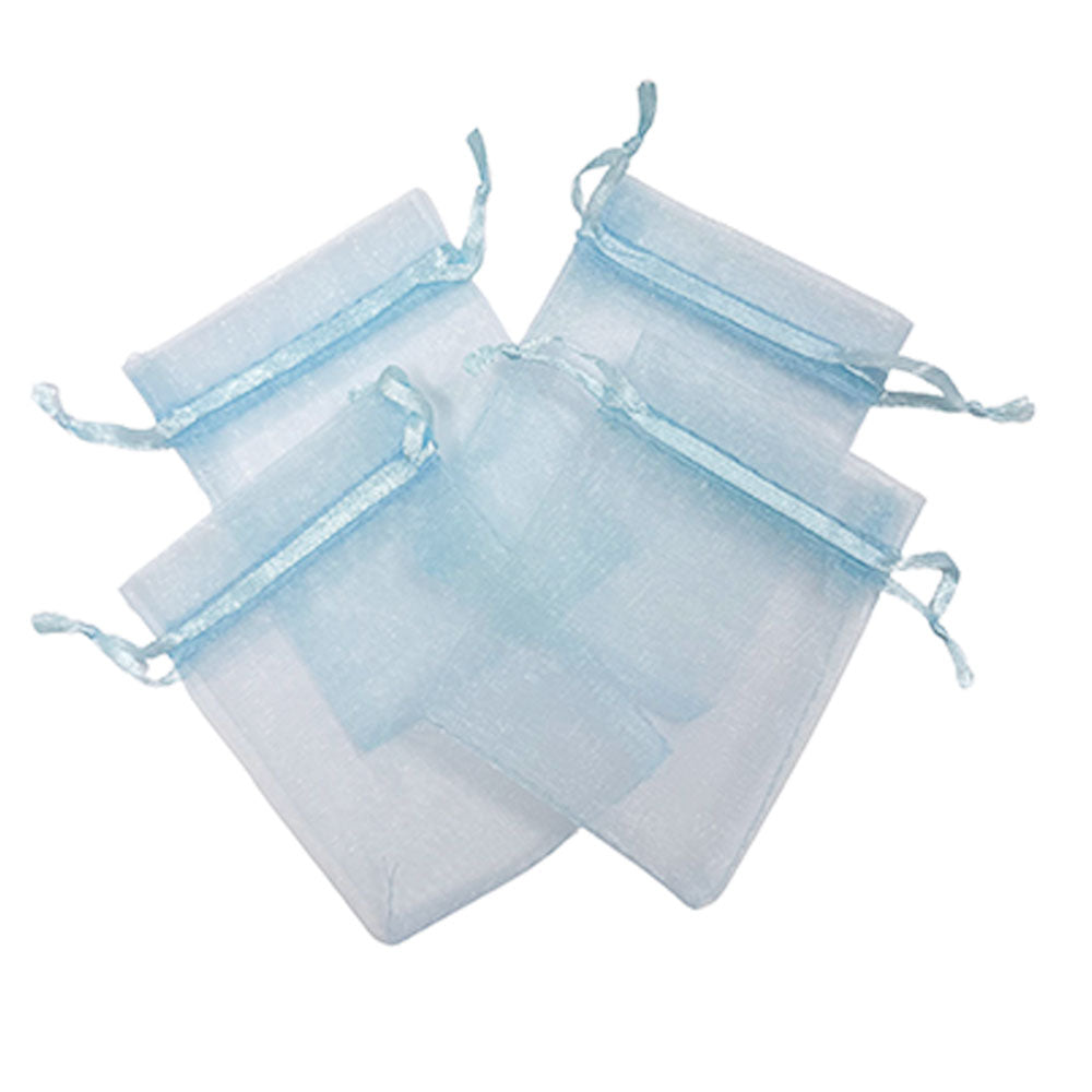 4 Pcs. 3x4"Pouches - Light Blue (24 Packs)