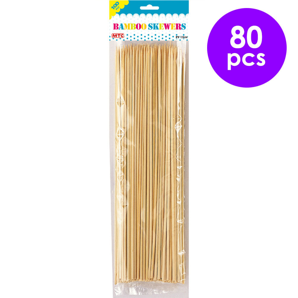 80 Pcs.  12" Bamboo Skewers (24 Packs)