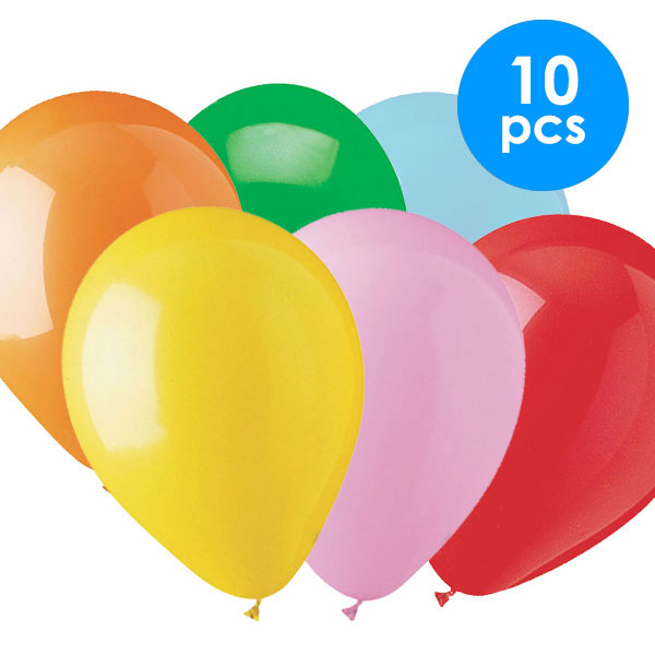 10 Pcs. 12" Balloons - Assorted (24 Packs)