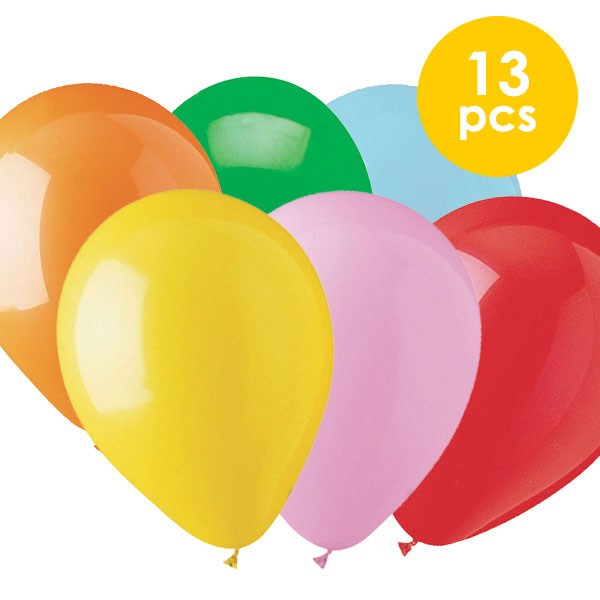 13 Pcs. 10" Balloons - Assorted (24 Packs)