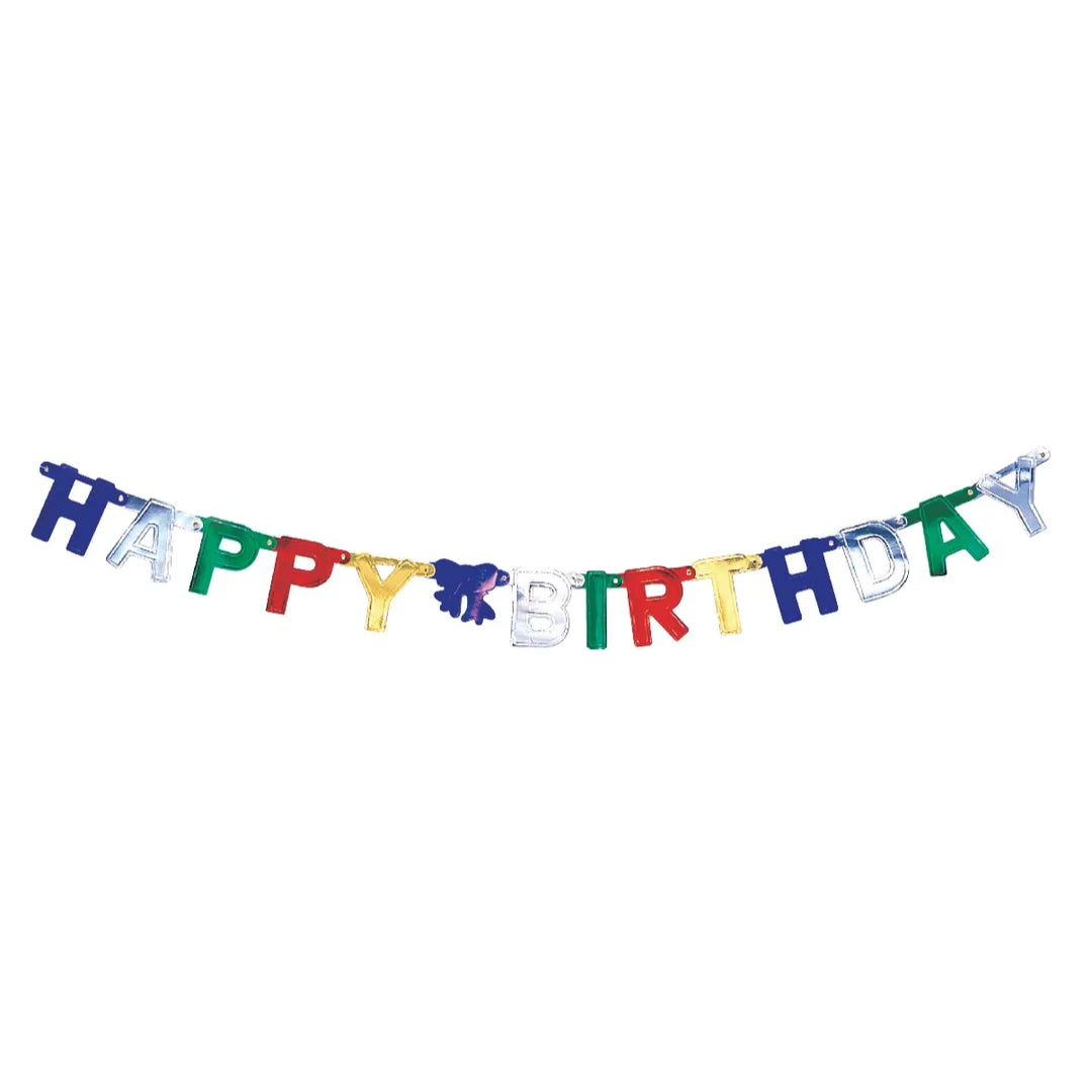 Happy Birthday Letter Banner - Foil (24 Packs)