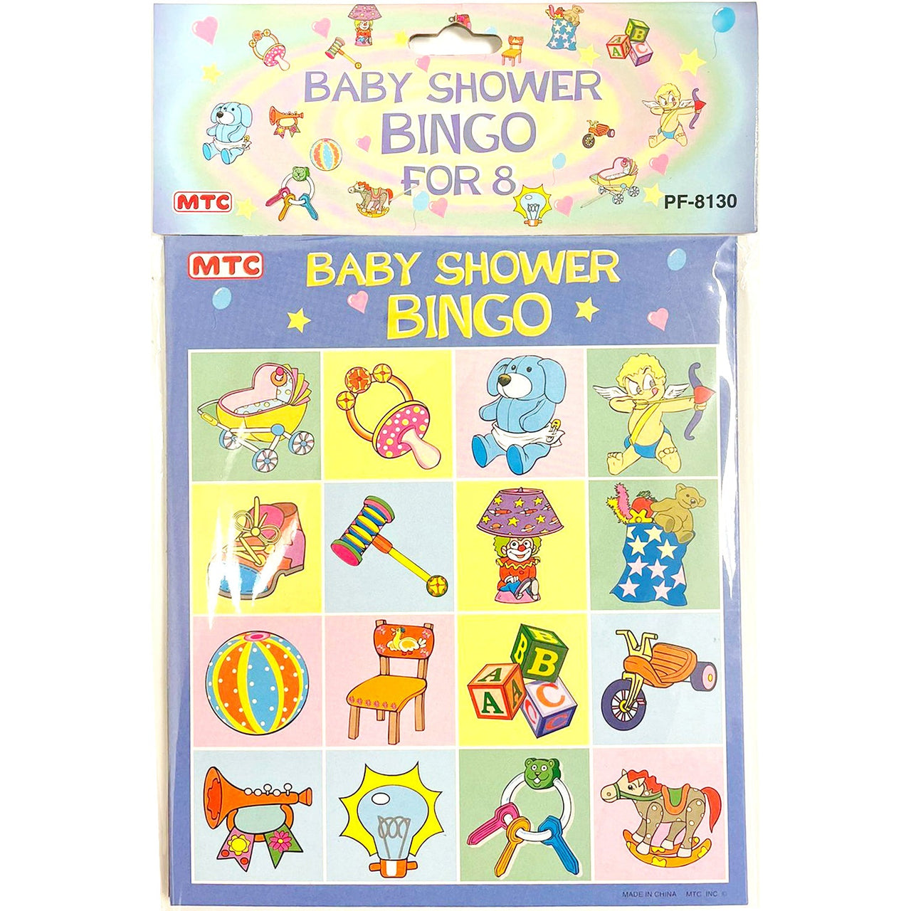 Party Bingo For 8 - Baby Shower (24 Packs)