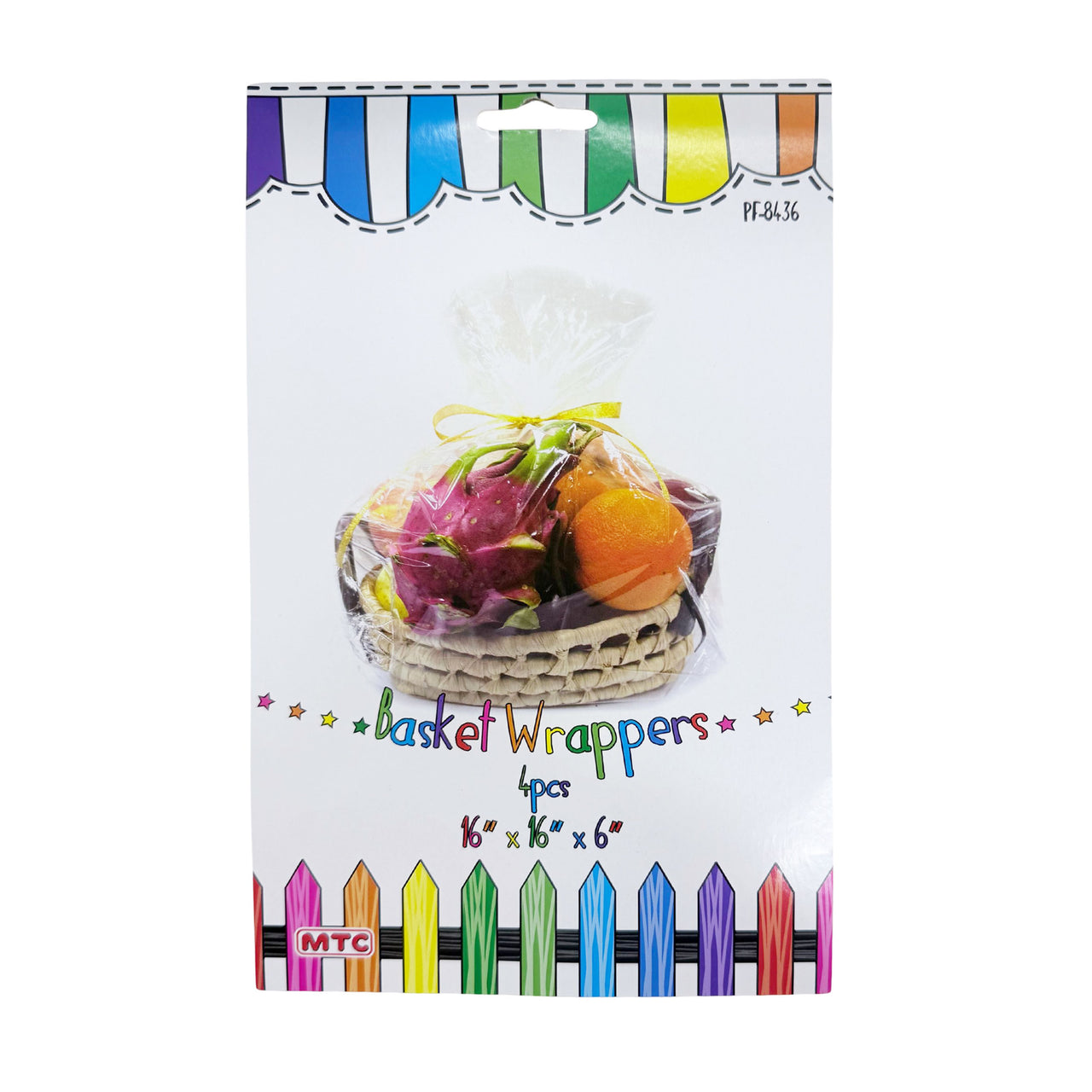 4 Small Clear Basket Wrappers (24 Packs)