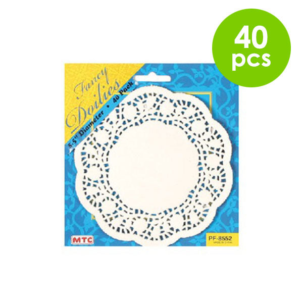 40 Pcs. 5.5" Doilies - White (24 Packs)
