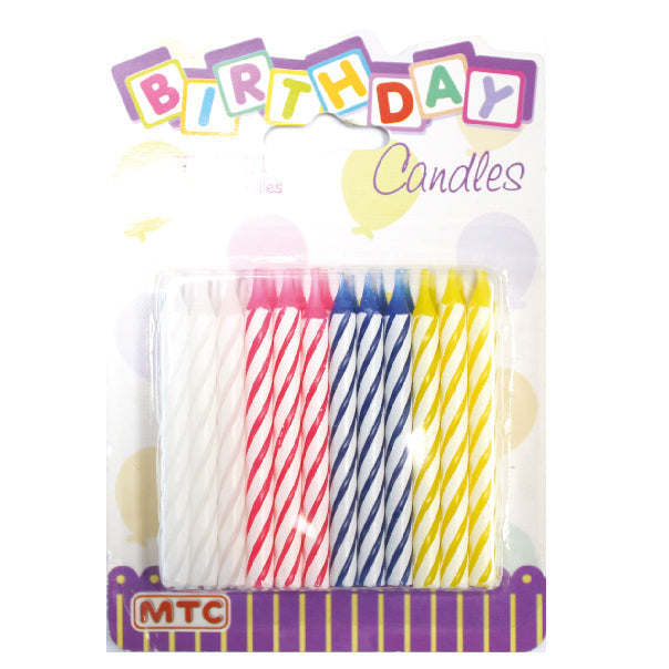 24 Pcs. Spiral Birthday Candles (24 Packs)