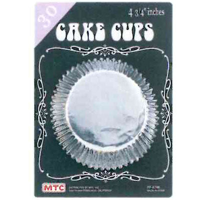 30 Pcs. 4.75” Cake Cups - Silver (24 Packs)