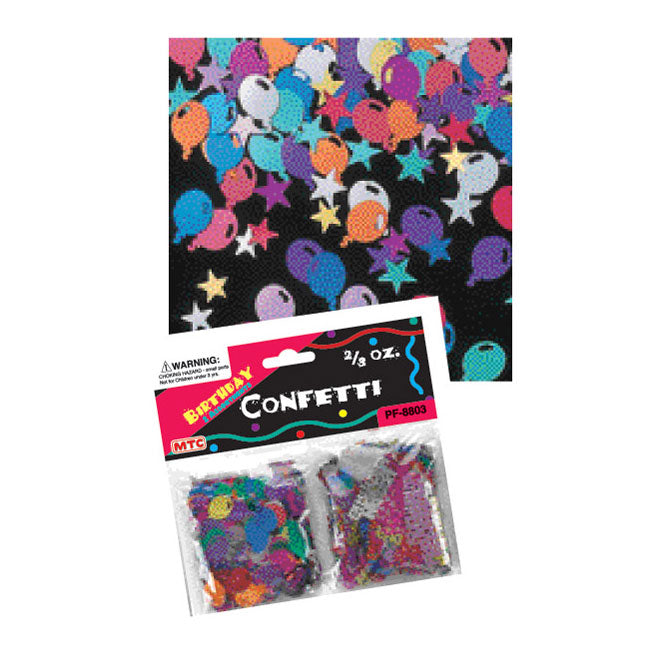 2/3 Oz. 2-Pack Confetti - Birthday (24 Packs)