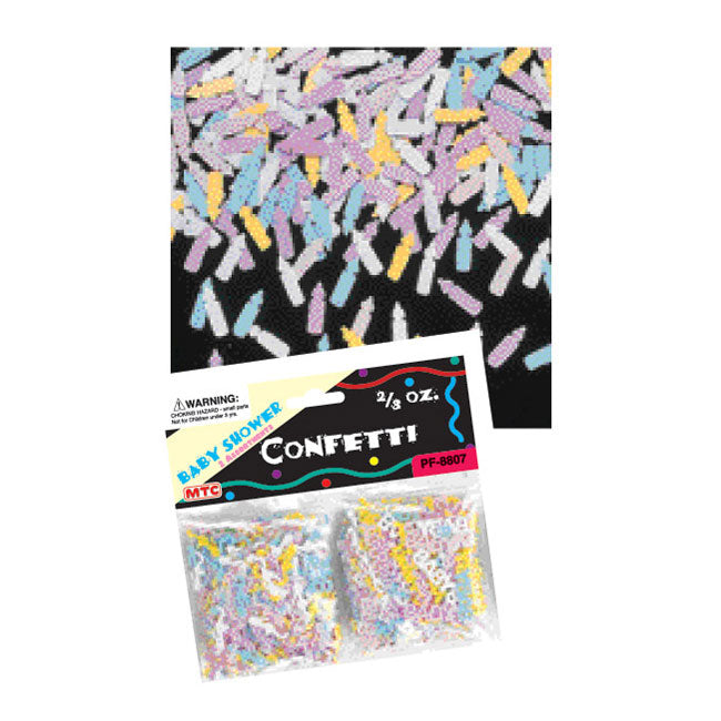 2/3 Oz. 2-Pack Confetti - Baby Shower (24 Packs)